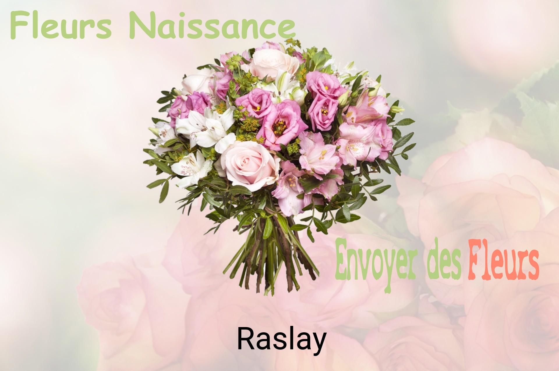 Bouquet de fleurs de naissance livré à Raslay